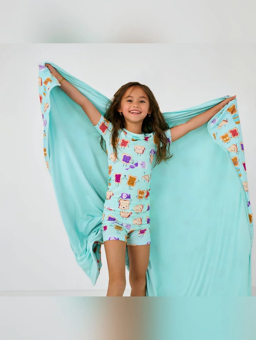 NIB HTF Little Sleepies Lunch Buddies Large Cloud Blanket - Limited Edition PB&J